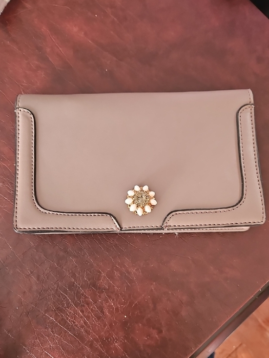 London Fog Handbags - London Fog Blush Pink Crossbody Clutch Bag